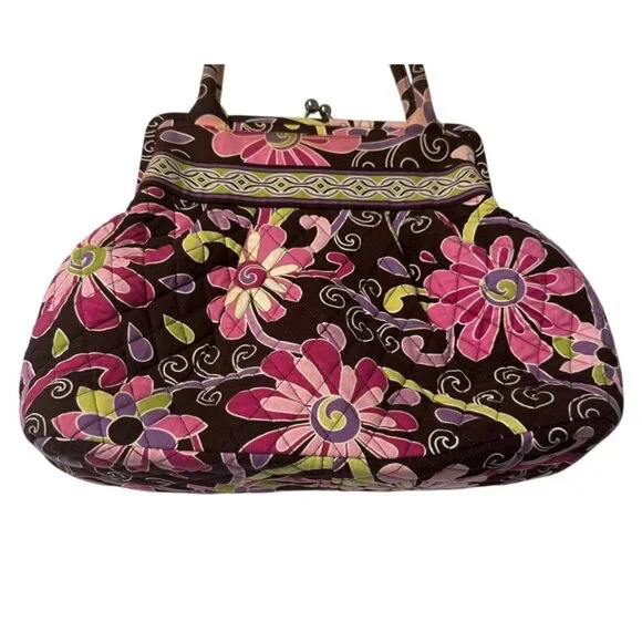 Vera Bradley Floral Bag With Clasp - Picture 3 of 16